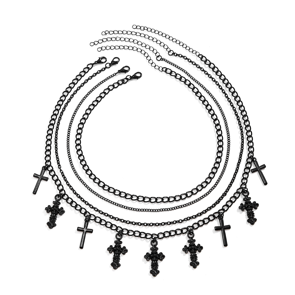 women gothic cross necklace