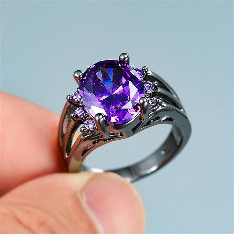 gothic crystal ring