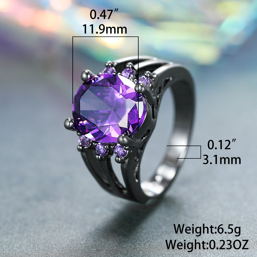 gothic crystal ring