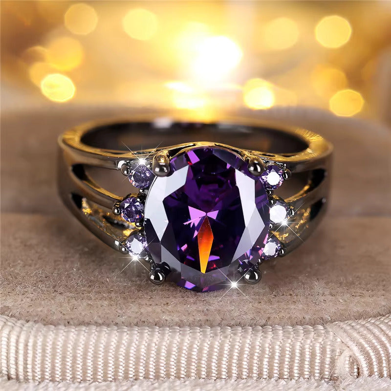 gothic crystal ring