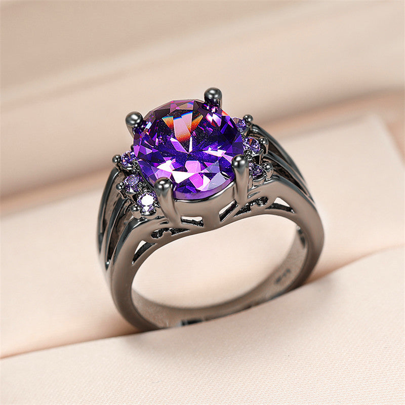 gothic crystal ring