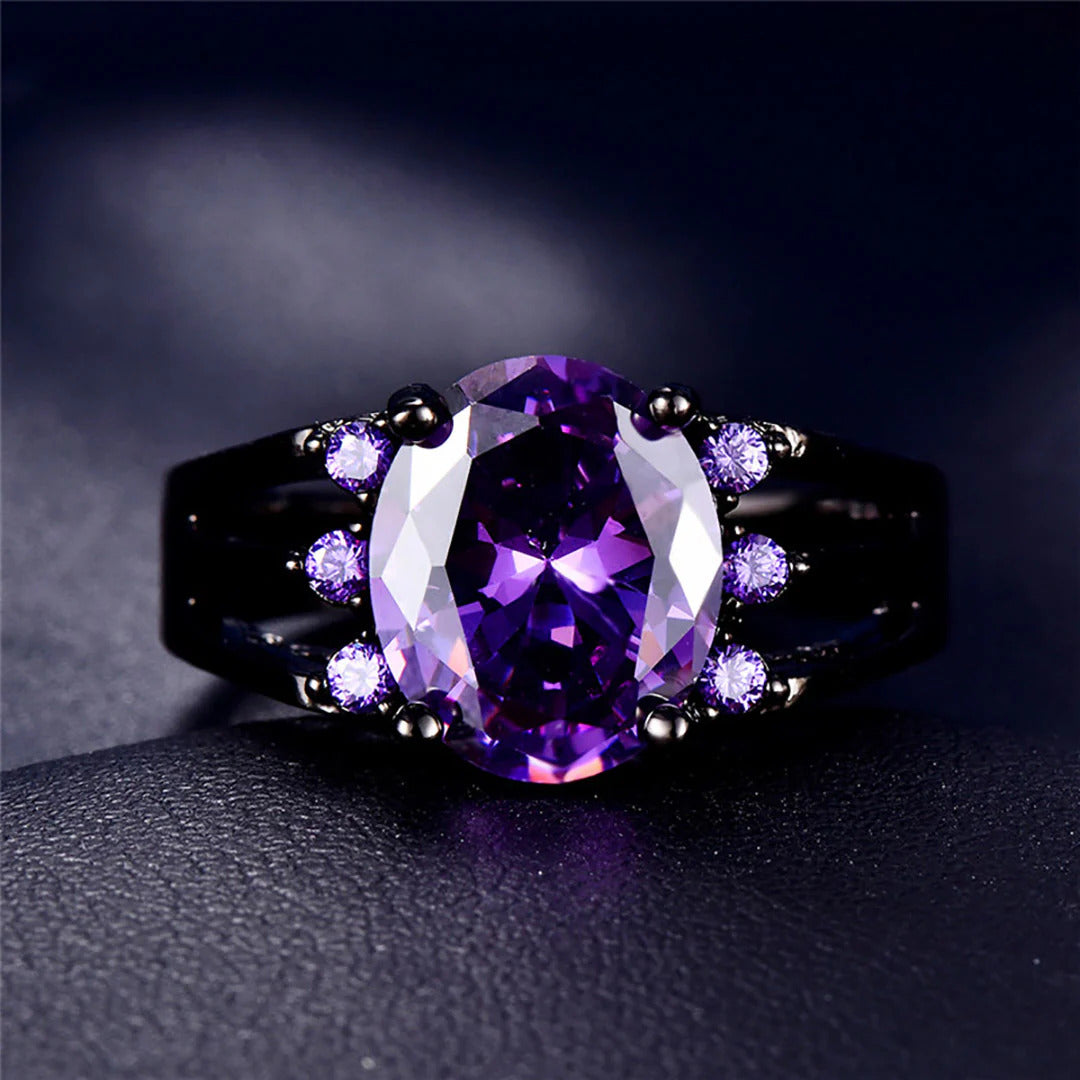 gothic crystal ring